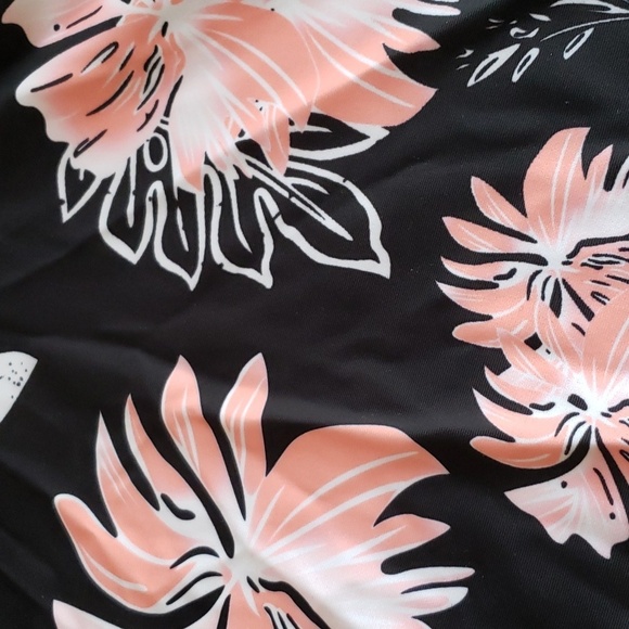 Zando Tankini Two Piece Swimwear Flouncy Top High Waisted Bottom Floral Size XXL - Picture 8 of 16